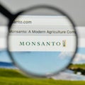 Milan, Italy - November 1, 2017: Monsanto logo on the website ho