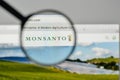 Milan, Italy - November 1, 2017: Monsanto logo on the website ho