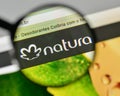 Milan, Italy - November 1, 2017: Natura Cosmeticos SA logo on th