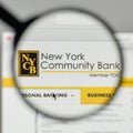 Milan, Italy - November 1, 2017: New York Community Bank logo on