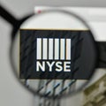 Milan, Italy - November 1, 2017: Nyse logo on the website homepage.