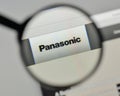 Milan, Italy - November 1, 2017: Panasonic logo on the website h Royalty Free Stock Photo