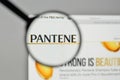 Milan, Italy - November 1, 2017: Pantene logo on the website homepage.