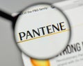 Milan, Italy - November 1, 2017: Pantene logo on the website homepage. Royalty Free Stock Photo