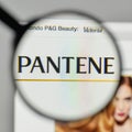 Milan, Italy - November 1, 2017: Pantene logo on the website homepage.