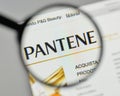Milan, Italy - November 1, 2017: Pantene logo on the website homepage.