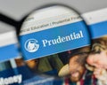 Milan, Italy - November 1, 2017: Prudential Financial logo on th