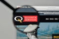 Milan, Italy - November 1, 2017: Quanta Services logo on the web
