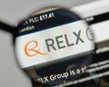 Milan, Italy - November 1, 2017: Reed Elsevier RELX Group logo o