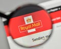 Milan, Italy - November 1, 2017: Royal Mail logo on the website