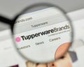 Milan, Italy - November 1, 2017: Tupperware Brands logo on the w