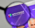 Milan, Italy - November 1, 2017: Univision Communications logo o