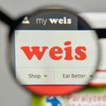 Milan, Italy - November 1, 2017: Weis Markets logo on the website homepage.