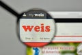 Milan, Italy - November 1, 2017: Weis Markets logo on the website homepage.