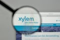 Milan, Italy - November 1, 2017: Xylem logo on the website homepage.