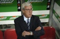 The Juventus coach Marcello Lippi before the match