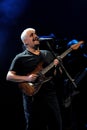 Neapolitan singer and guitarist Pino Daniele during the concert