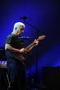 Neapolitan singer and guitarist Pino Daniele during the concert