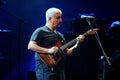 Neapolitan singer and guitarist Pino Daniele during the concert