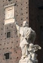 Milano Castle - Castello Sforzesco - popular tourist destination in Milan Royalty Free Stock Photo