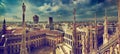 Milan, Italy panorama Royalty Free Stock Photo