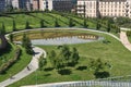 Milan Italy: park at Portello