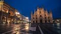 Milan, Italy: Piazza del Duomo, Cathedral Square Royalty Free Stock Photo