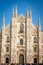 Duomo di Milano and tourists - Piazza del Duomo Lombardy Italy