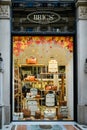 Milan, Italy - September 24, 2017: Bric's store in Milan. Fashi