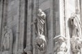 Milan, Italy - September 05, 2017: Milan Cathedral, Duomo di Milano - the gothic cathedral church of Milan.