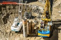 MILAN, ITALY - SEPTEMBER 19,2017: Construction site of new skyscraper Unipol Headquarter designed by MCA Mario Cucinella Architect