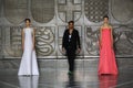MILAN, ITALY - SEPTEMBER 20: Designer Alessandro De Benedetti walks the runway after the Mila Schon show
