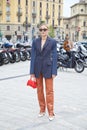 Eleonora Carisi before Sportmax fashion show, Milan Fashion Week street style