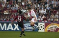 Zlatan Ibrahimovic in action during the match