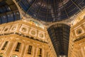 MILAN, ITALY - September 29, 2017 : The Galleria Vittorio Emanuele II is an elegant nineteenth-century shopping arcade and a major Royalty Free Stock Photo