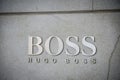 Milan, Italy - September 24, 2017: Hugo Boss store in Milan. Fa Royalty Free Stock Photo