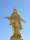 Milan, Italy. Statue of golden Madonna