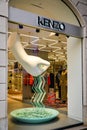 Milan, Italy - September 24, 2017: Kenzo store in Milan. Fashio Royalty Free Stock Photo