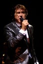 Roxy Music , The singer Bryan Ferry during the concert