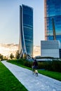 The new skyscraper Generali Headquarter designed by Zaha Hadid Architects at Citylife district.