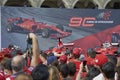 Milan, Italy - September 4th 2019: Ferrari Racing Formula One 90th Anniversary, Duomo square. Clay Regazzoni car
