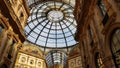 View of the Galleria Vittorio Emanuele II in Milan, Italy