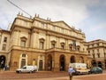 The world famous Scala of Milan for the premieres of Verdi in Milan, Italy