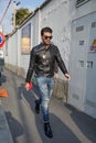 Mariano Di Vaio before Dsquared 2 fashion show, Milan Fashion Week street style on January 14, 2018 in Milan