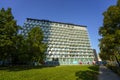 Modern palace near Bosco Verticale in Milan, Italy