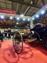 Milan, Lombardy Italy - November 23 , 2018 - 1886 Benz Patent Motor Wagen Replica rear view at Autoclassica Milano 2018 edition