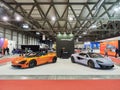 Milan, Lombardy Italy - November 23 , 2018 - McLaren stand in Autoclassica Milano 2018 edition Royalty Free Stock Photo