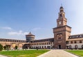 Old medieval Sforza Castle Castello Sforzesco. Milan, Lombardy, Italy. Royalty Free Stock Photo