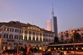 Milan -Meson Moschino Hotel and new skyscraper Royalty Free Stock Photo