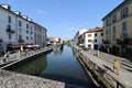 Milan,milano the navigli district Royalty Free Stock Photo